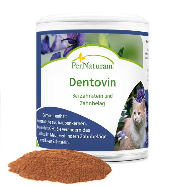 Dentovin gegen Zahnstein bei Katzen von PerNaturam