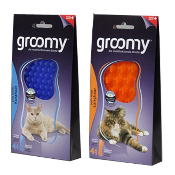 Groomy Multifunktionsbürste für alle Fell-Längen von Katzen